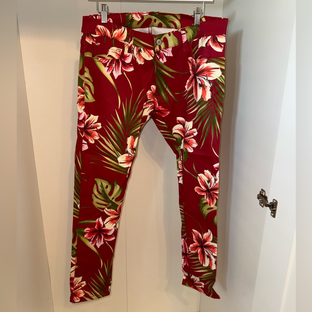 Floral Red Bottoms